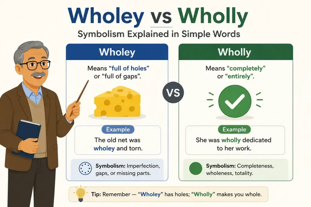 Wholey vs Wholly Symbolism Explained in Simple Words