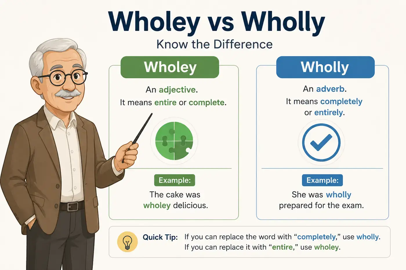 Wholey vs Wholly
