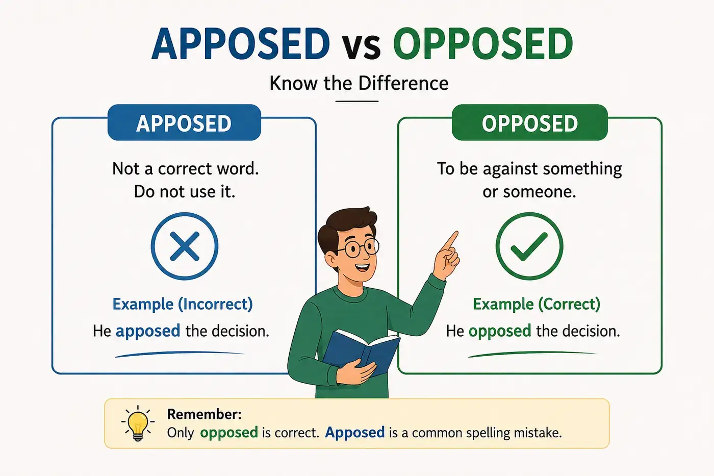 Apposed vs Opposed
