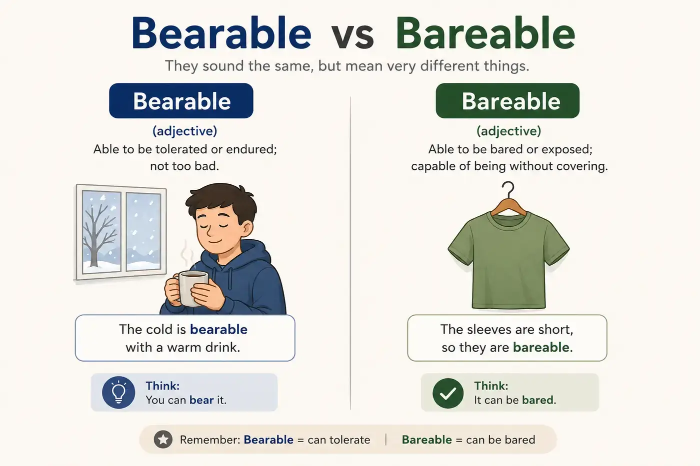 Bearable vs Bareable