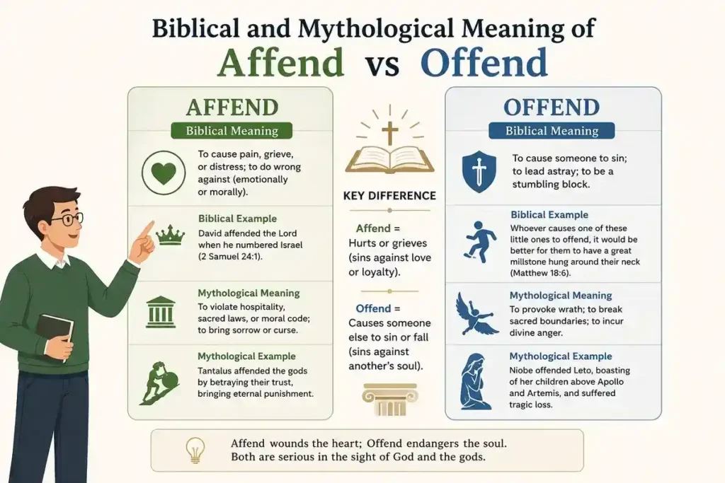 Biblical and Mythological Meaning of Affend vs Offend