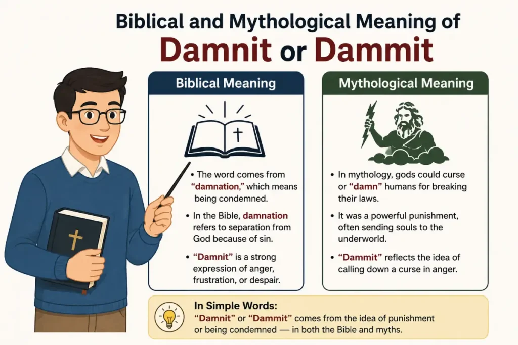 Biblical and Mythological Meaning of Damnit or Dammit