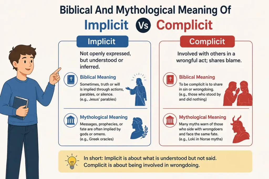 Biblical And Mythological Meaning Of Implicit Vs Complicit