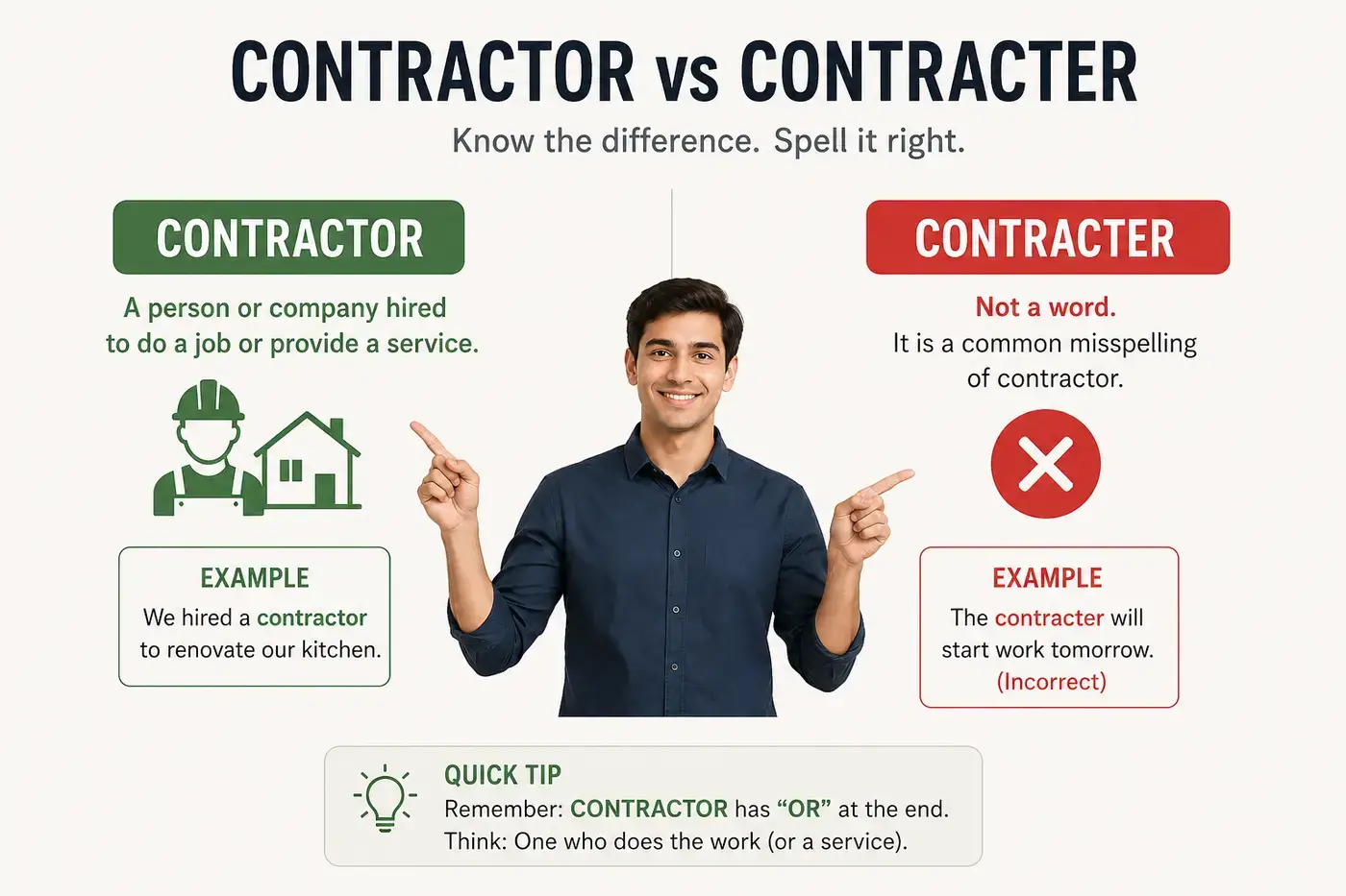 Contractor vs Contracter