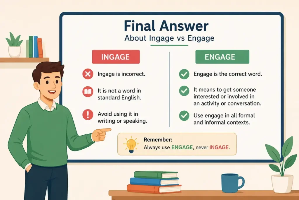 Final Answer About Ingage vs Engage