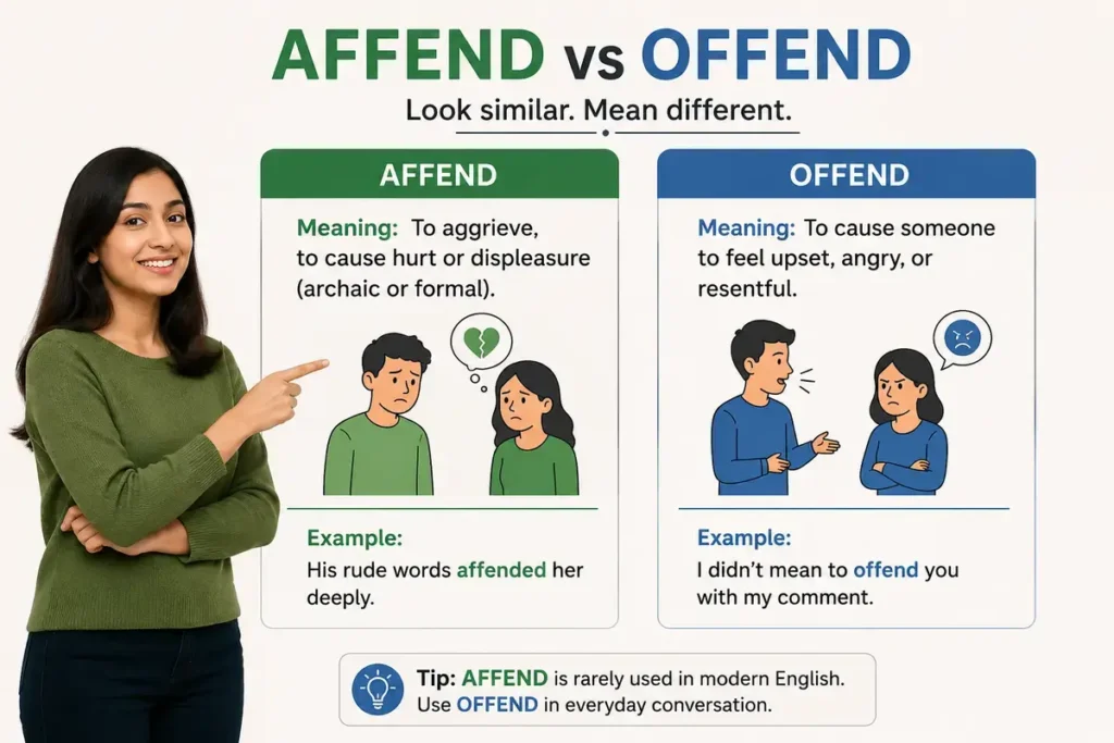 Final Answer: Affend vs Offend