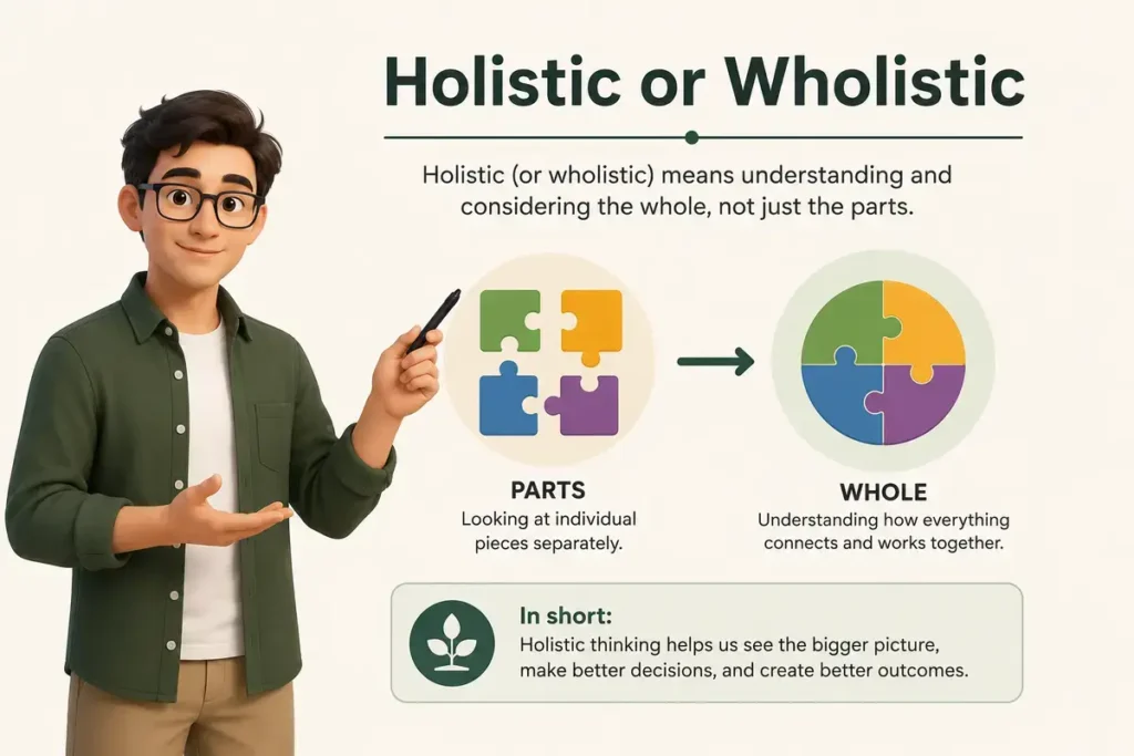 Final Teacher Explanation of Holistic or Wholistic