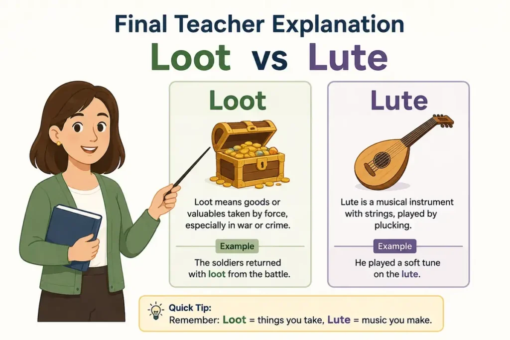 Final Teacher Explanation of Loot vs Lute