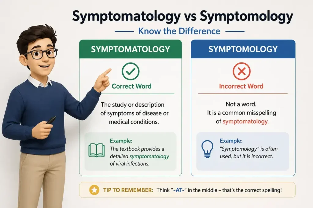 Final Teacher Explanation of Symptomatology vs Symptomology