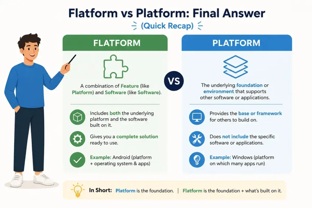 Flatform vs Platform: Final Answer (Quick Recap)