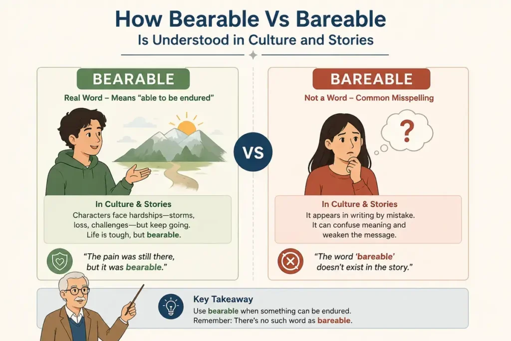 How Bearable vs Bareable Is Understood in Culture and Stories