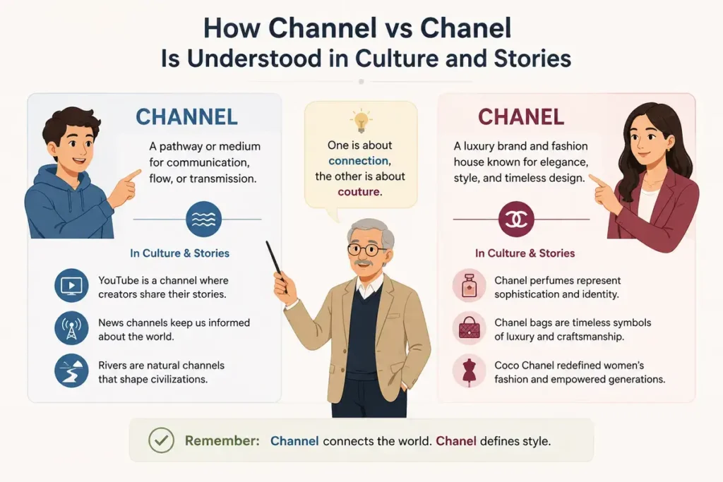 How Channel vs Chanel Is Understood in Culture and Stories
