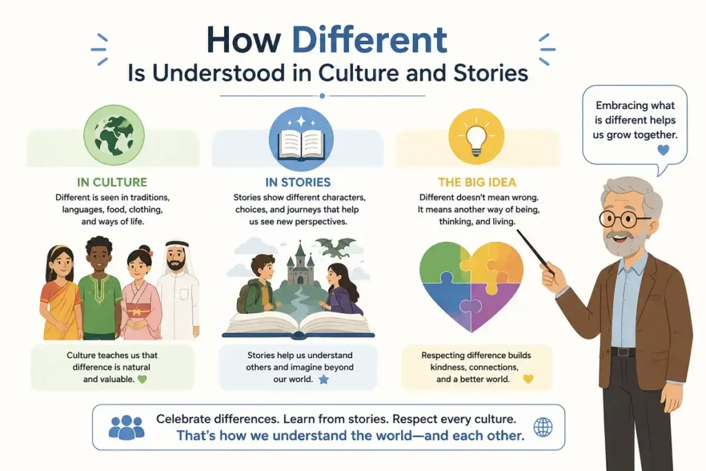 How Different or Diffrent Is Understood in Culture and Stories