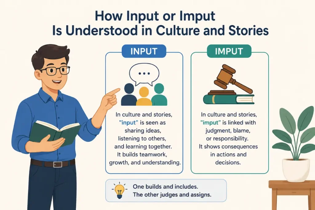 How Input or Imput Is Understood in Culture and Stories