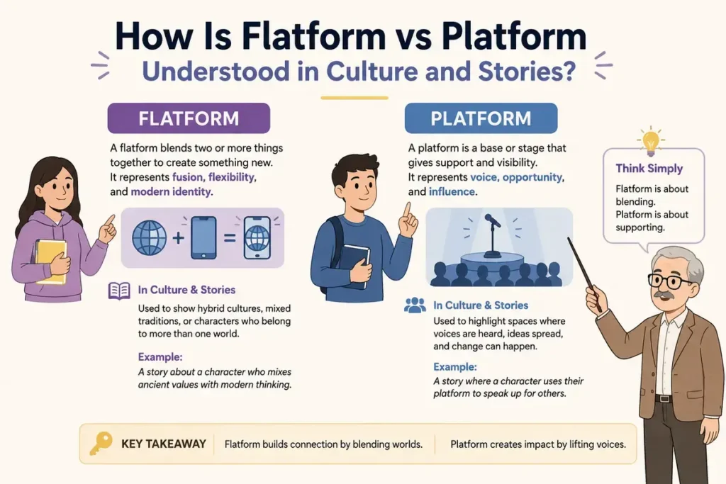 How Is Flatform vs Platform Understood in Culture and Stories?