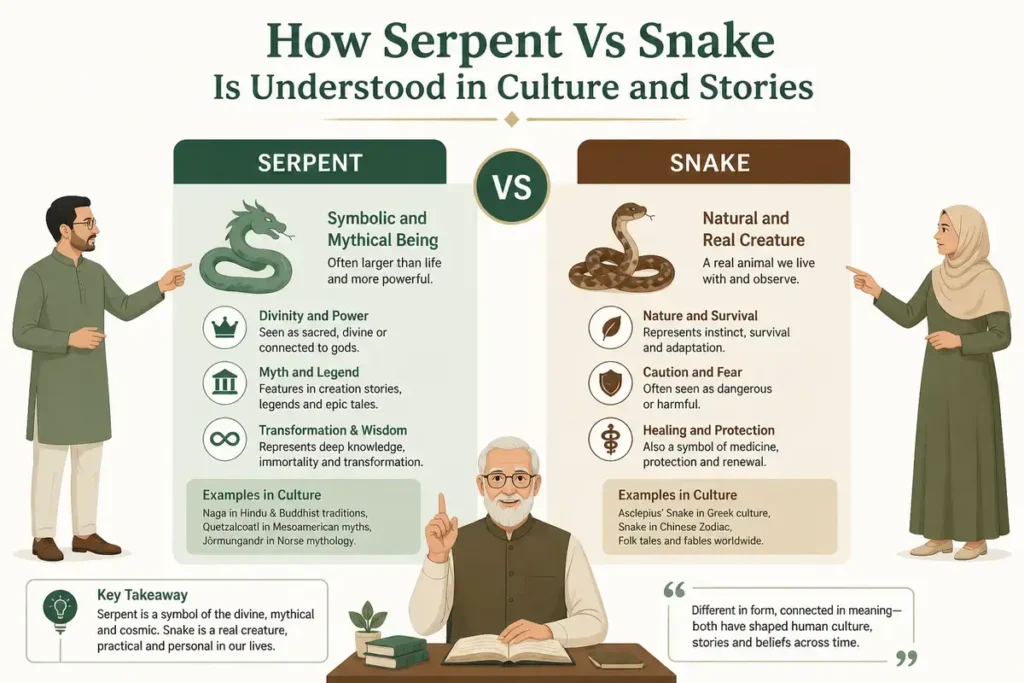 How Serpent Vs Snake Is Understood in Culture and Stories