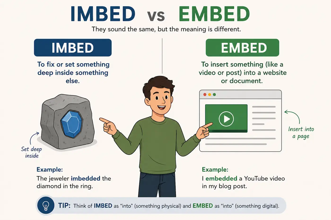 Imbed vs Embed: Which Is Correct and Easy English Guide (2026)