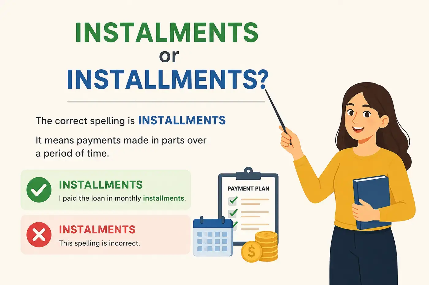 Instalments or Installments