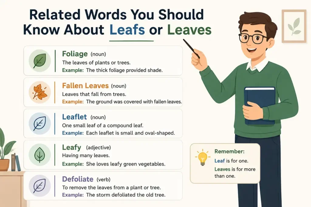 Related Words You Should Know About Leafs or Leaves