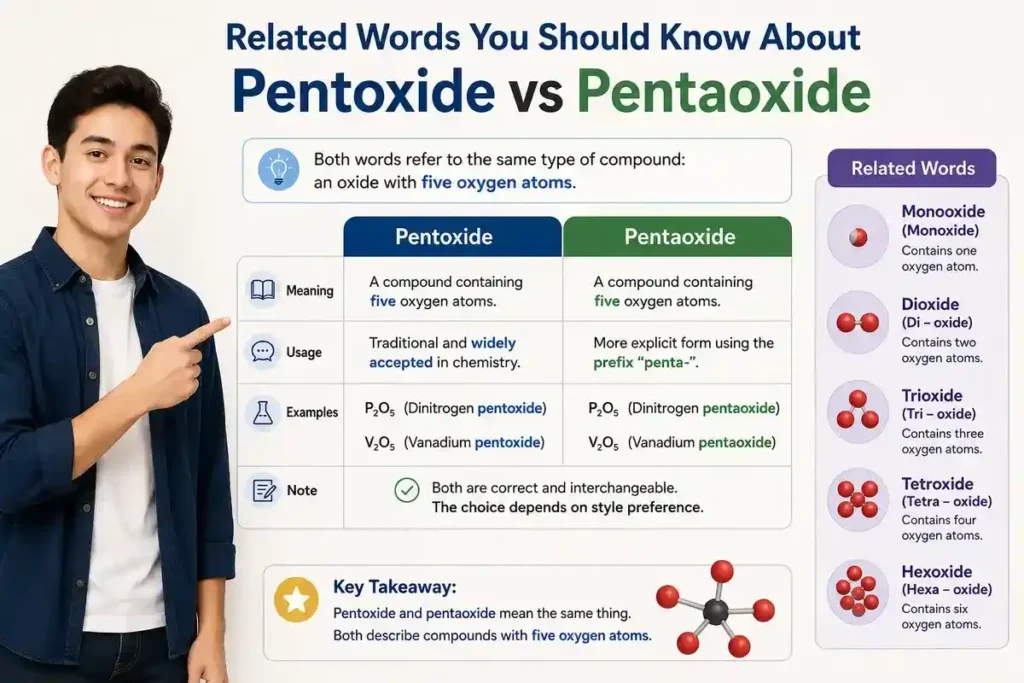 Related Words You Should Know About Pentoxide vs Pentaoxide