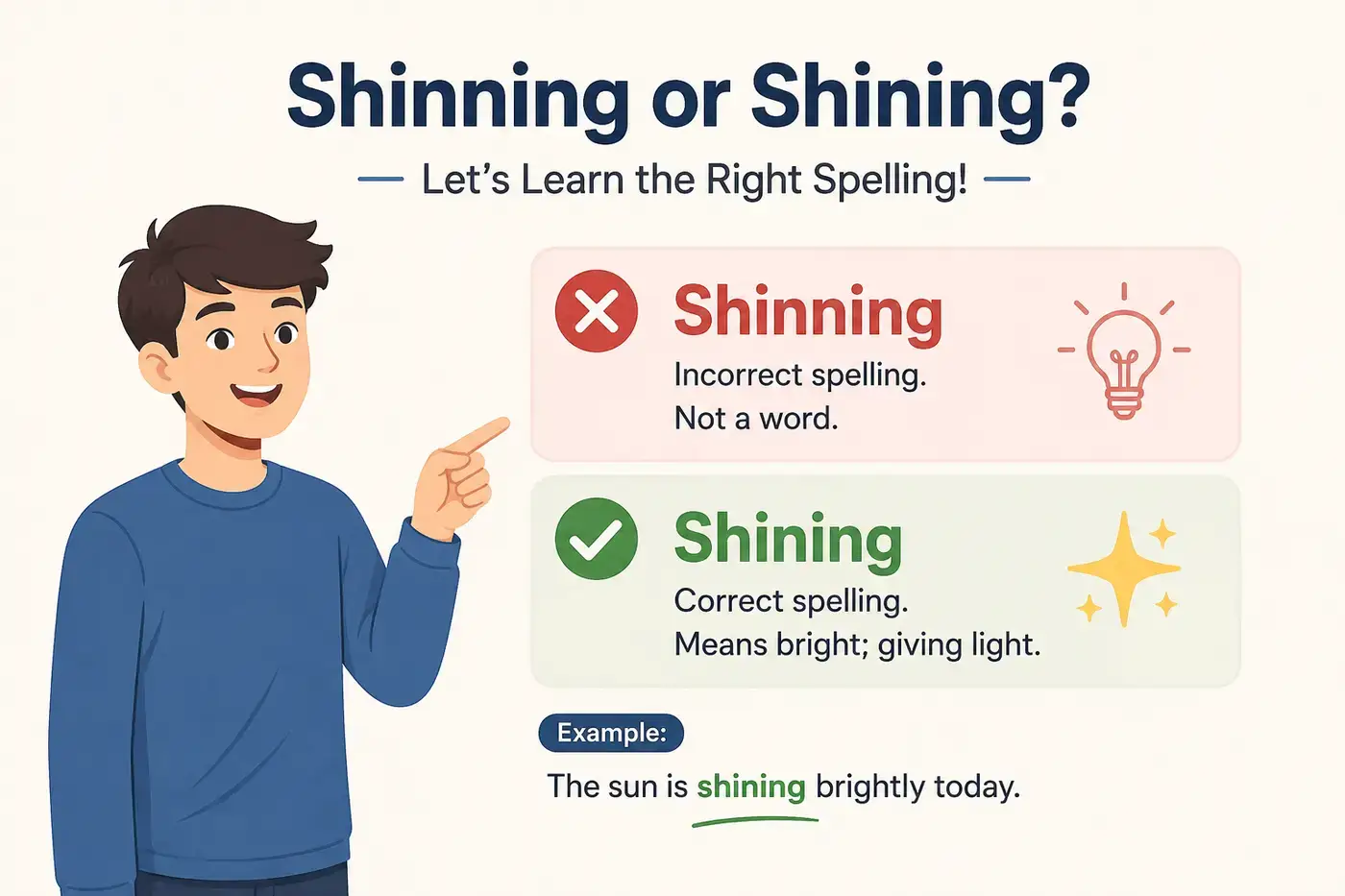 Shinning or Shining