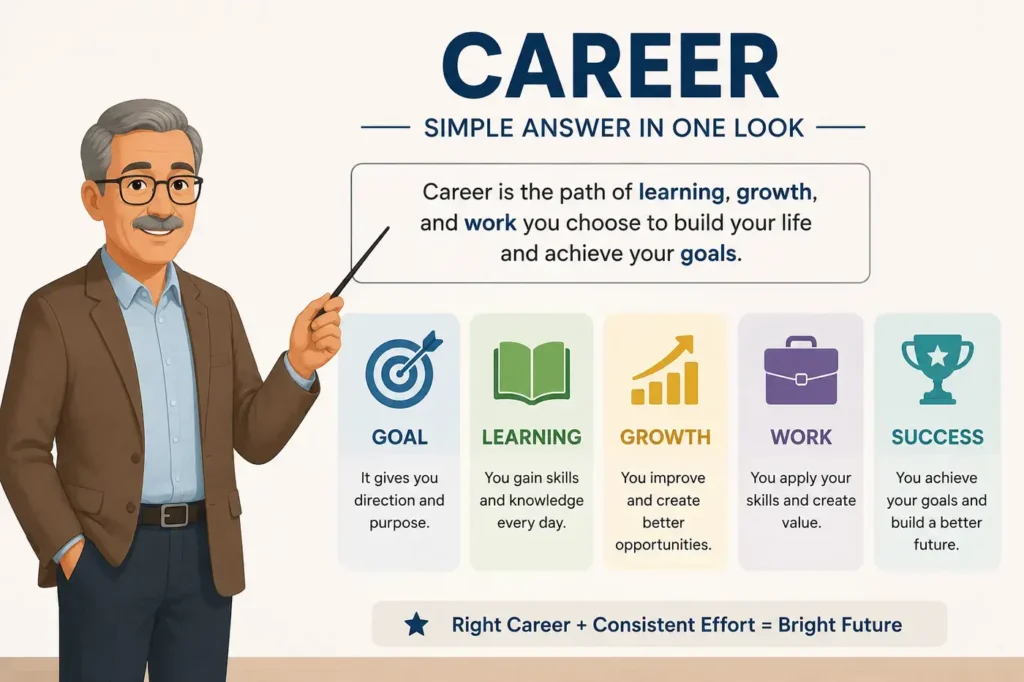 Simple Answer in One Look About Carrer or Career