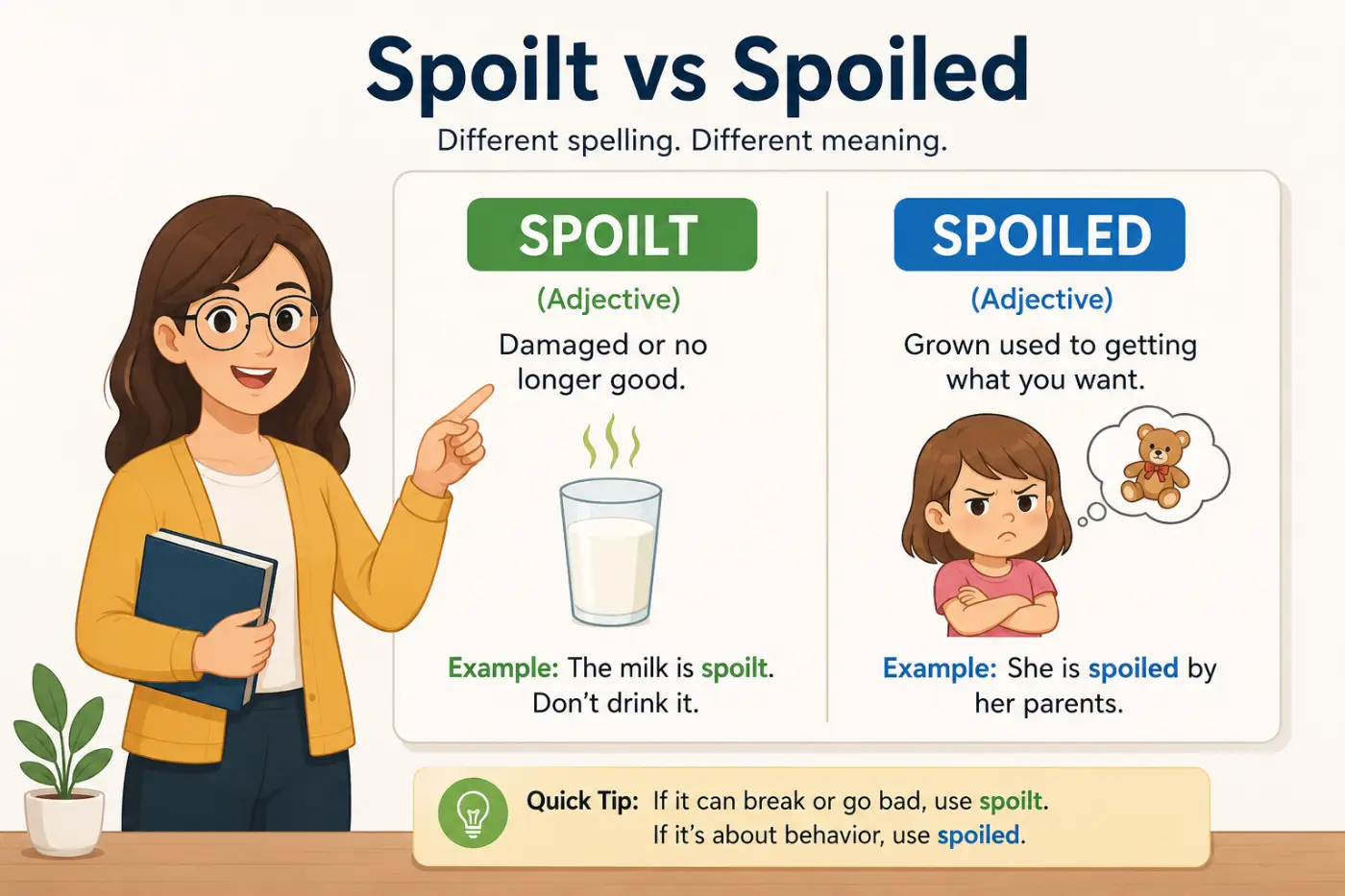 Spoilt vs Spoiled