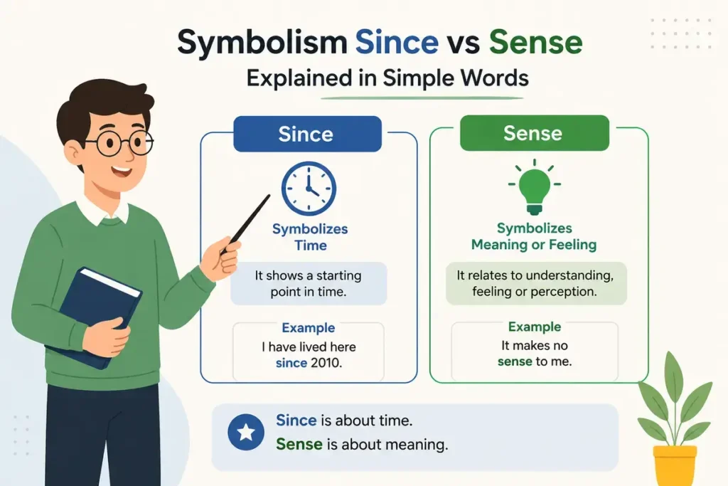 Symbolism Since vs Sense Explained in Simple Words