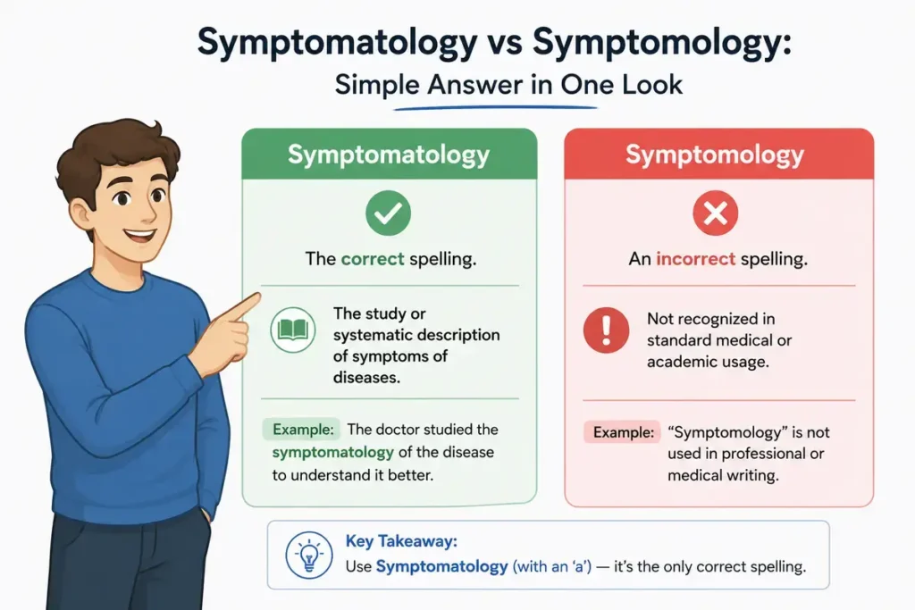 Symptomatology vs Symptomology: Simple Answer in One Look