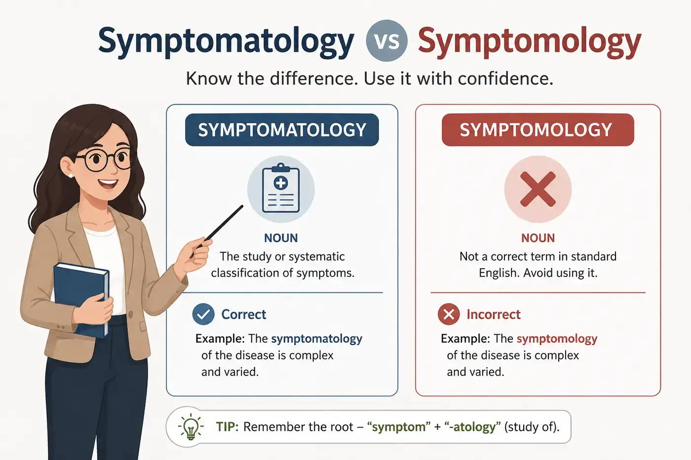 Symptomatology vs Symptomology