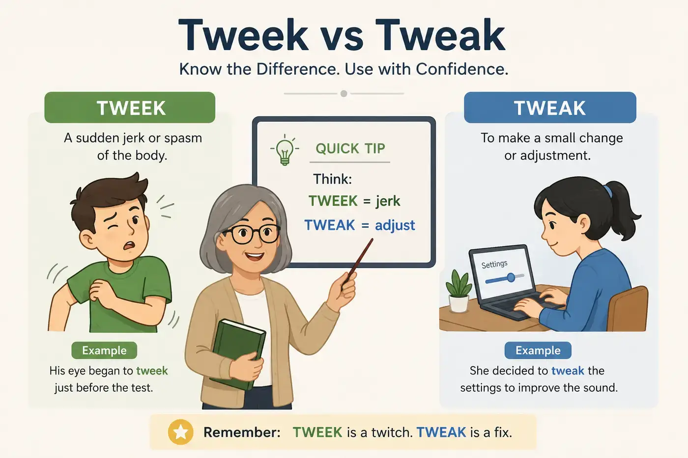 Tweek vs Tweak