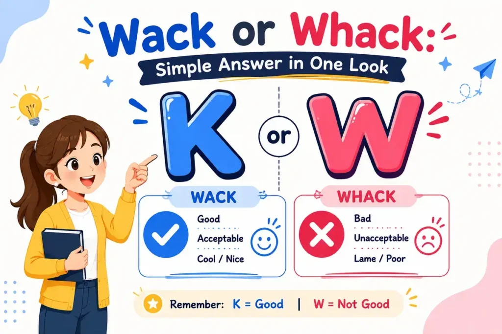 Wack or Whack: Simple Answer in One Look