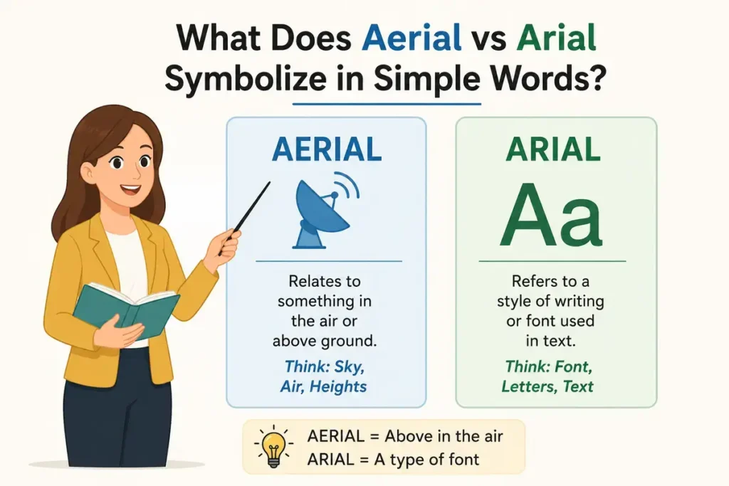 What Does Aerial vs Arial Symbolize in Simple Words?
