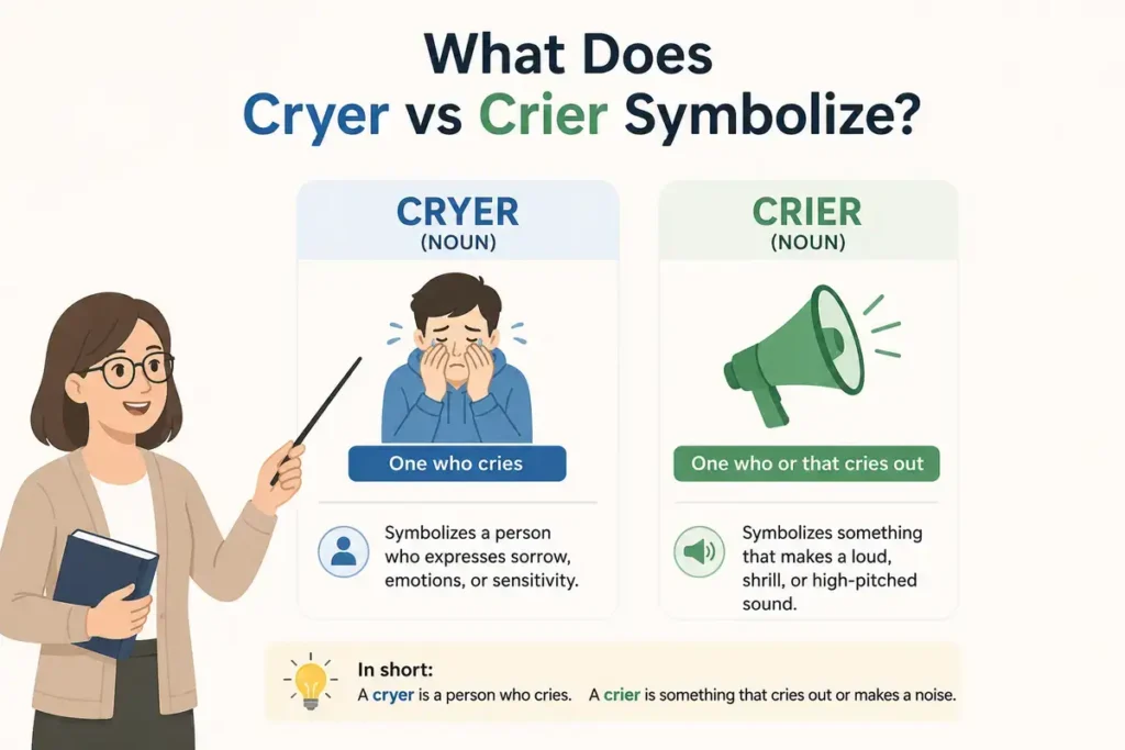 What Does Cryer vs Crier Symbolize?