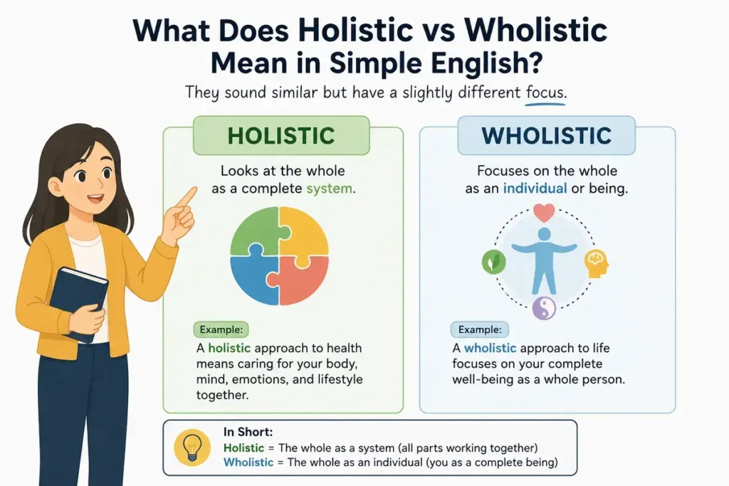 What Does Holistic vs Wholistic Mean in Simple English?
