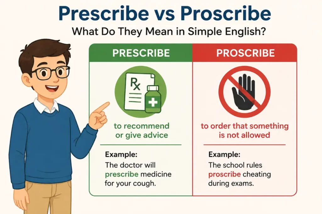 What Does Prescribe vs Proscribe Mean in Simple English?