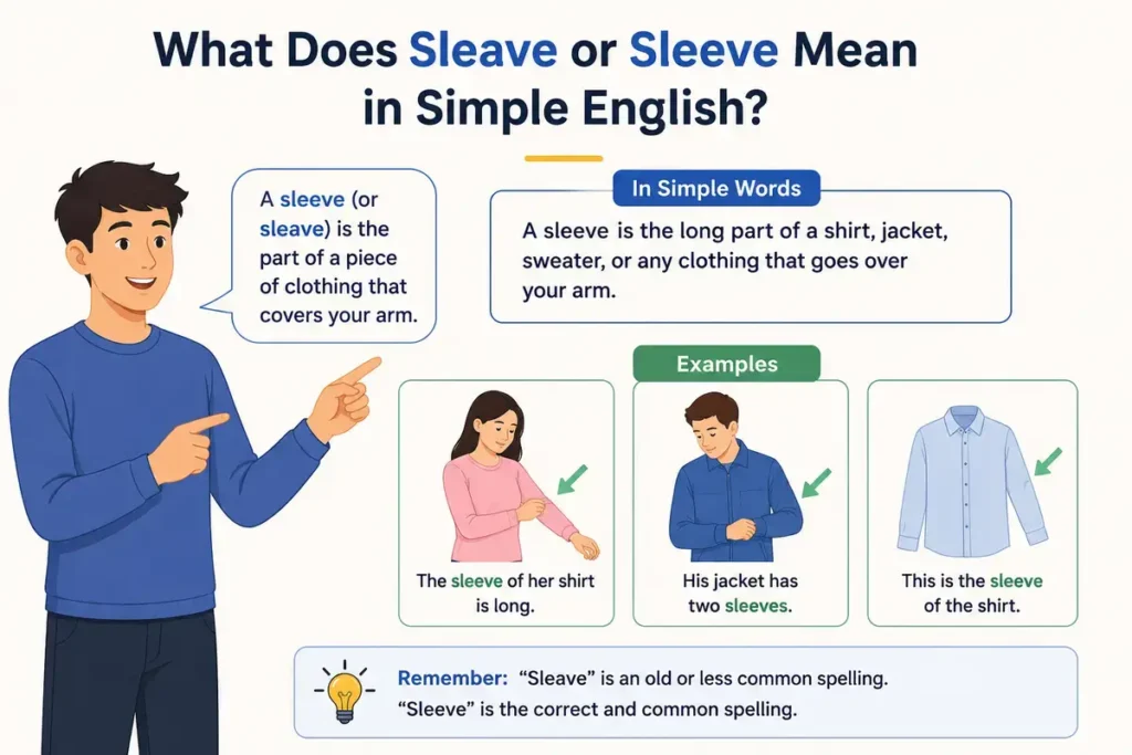 What Does Sleave or Sleeve Mean in Simple English?