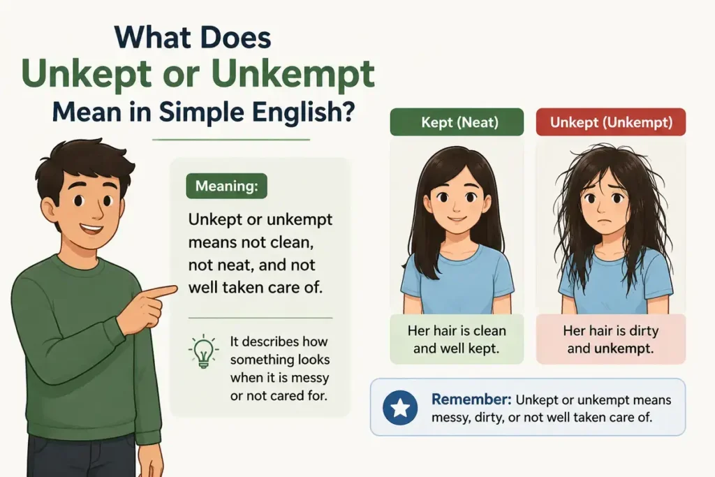 What Does Unkept or Unkempt Mean in Simple English?