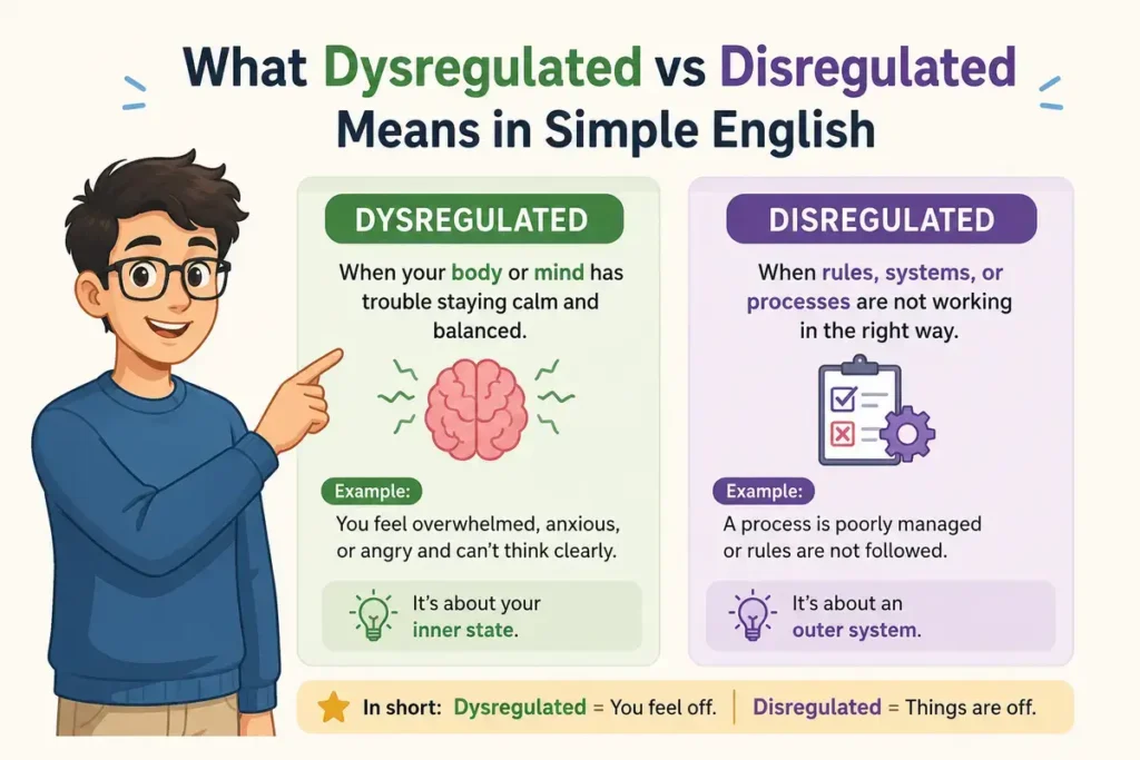 What Dysregulated vs Disregulated Means in Simple English