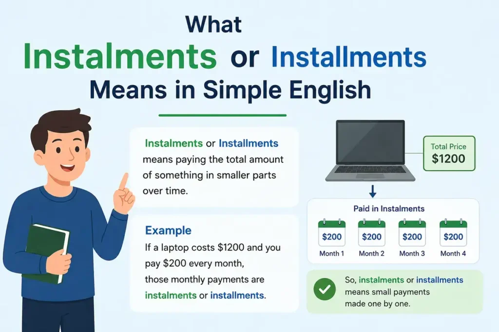 What Instalments or Installments Means in Simple English