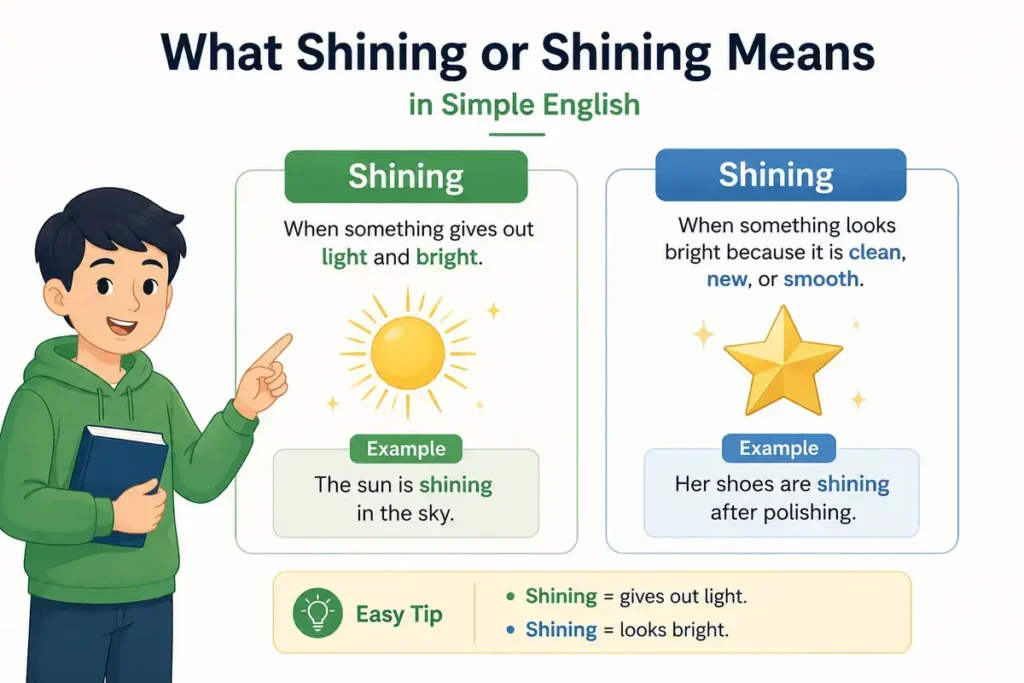 What Shinning or Shining Means in Simple English