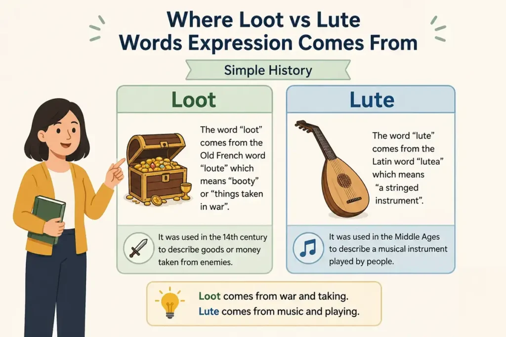 Where Loot vs Lute Words Expression Comes From Simple History