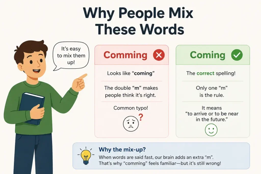 Why People Mix These Words Comming vs Coming