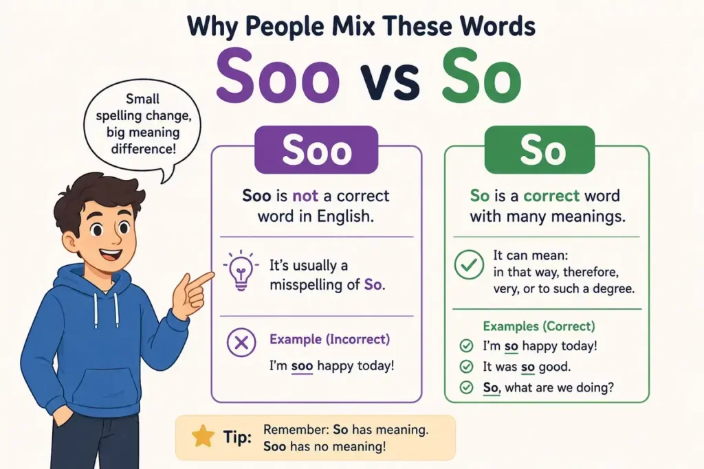Why People Mix These Words Soo vs So