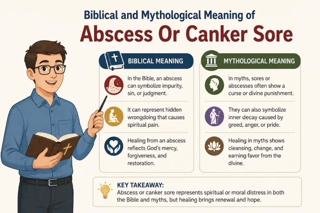 Biblical and Mythological Meaning of Abscess Or Canker Sore