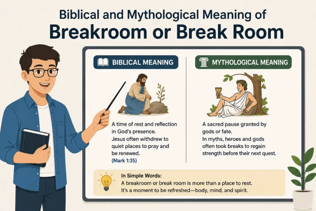 Biblical and Mythological Meaning of Breakroom or Break Room
