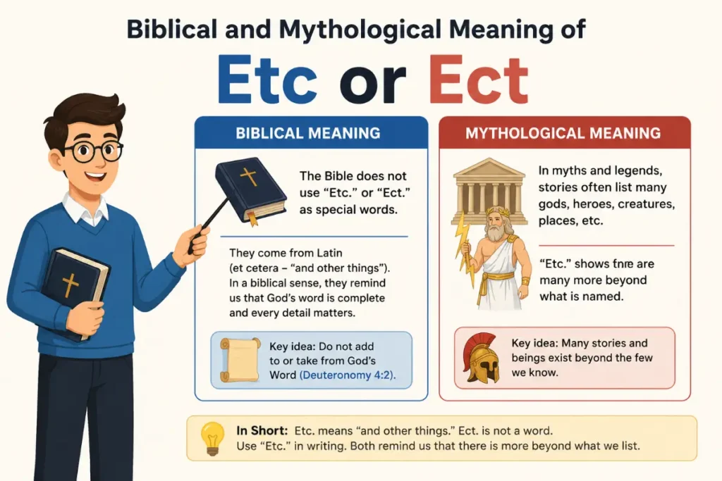Biblical and Mythological Meaning of Etc or Ect