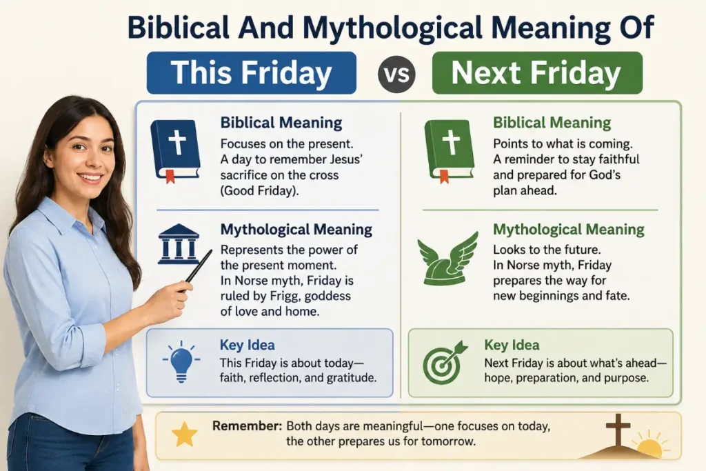 Biblical And Mythological Meaning Of Next Friday vs This Friday