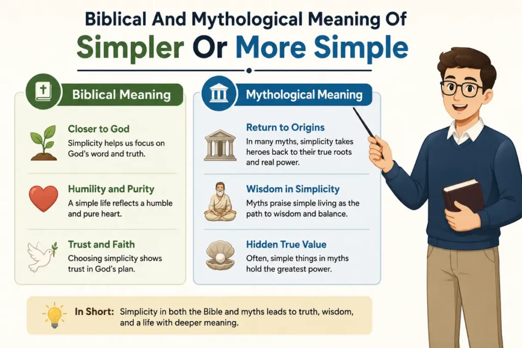 Biblical And Mythological Meaning Of Simpler Or More Simple
