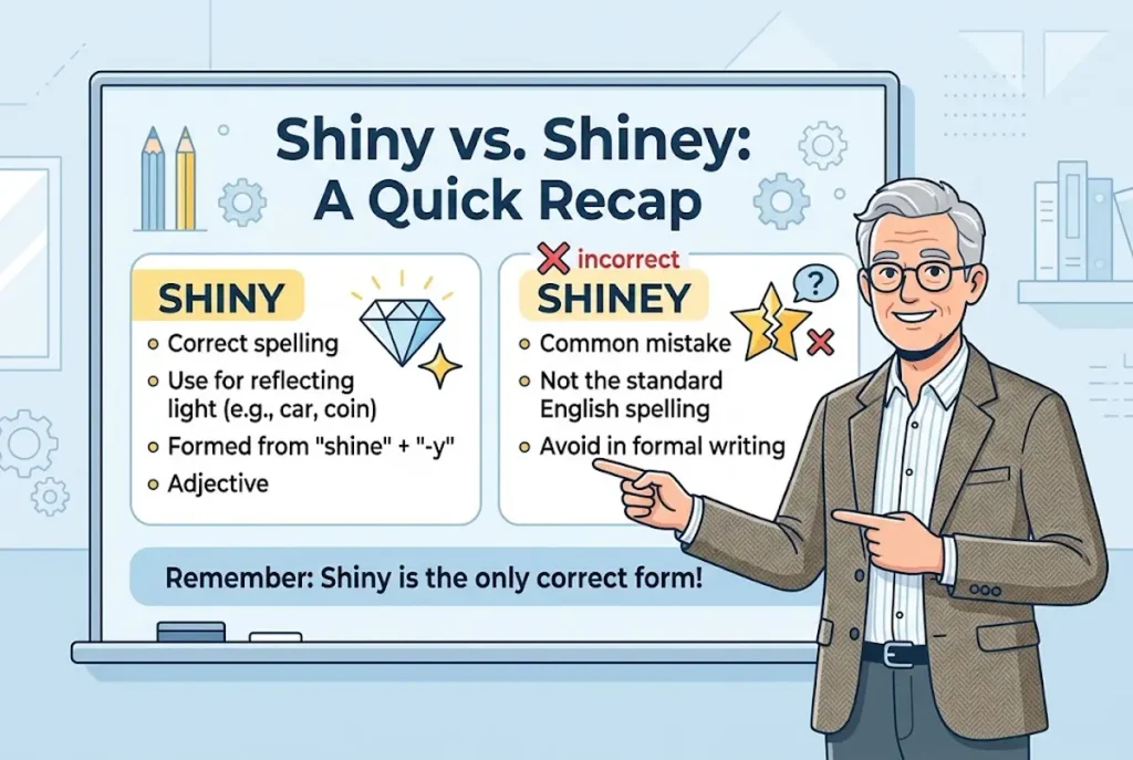 Final Answer about Shiny vs Shiney (Quick Recap)